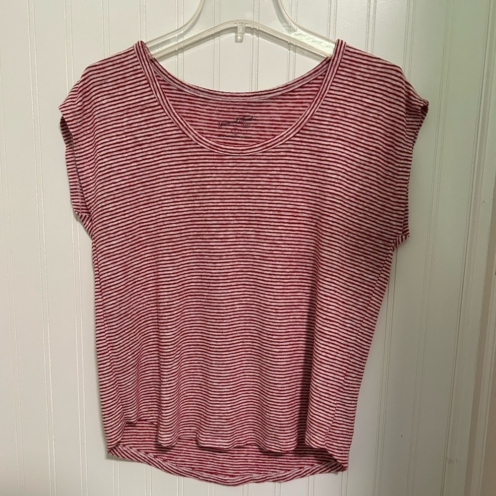 FREE WITH PURCHASE Universal Thread - Red and White Striped Top
